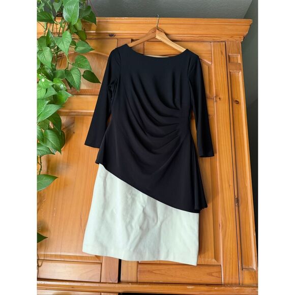 Lauren Ralph Lauren Size 10 Colorblock Sheath Dress Women’s Cocktail Party Work - Picture 5 of 13